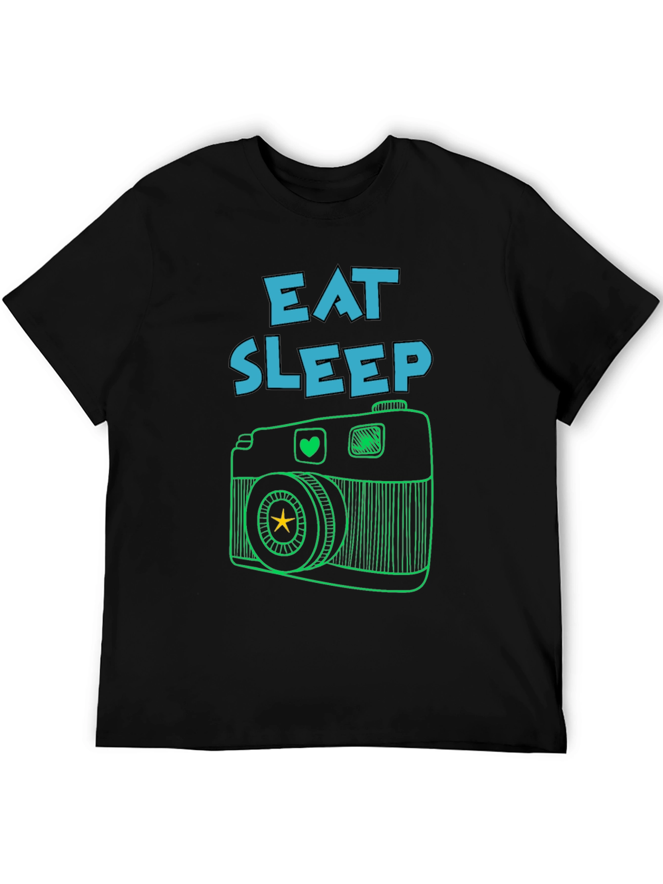 Eat Sleep Camera T-Shirt -  Photography Lover Tee