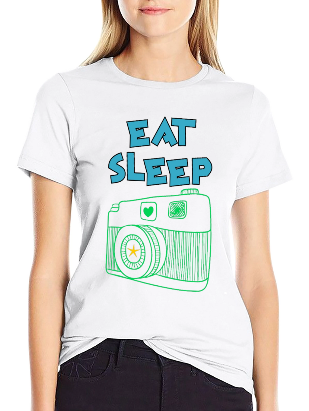 Eat Sleep Camera T-Shirt -  Photography Lover Tee