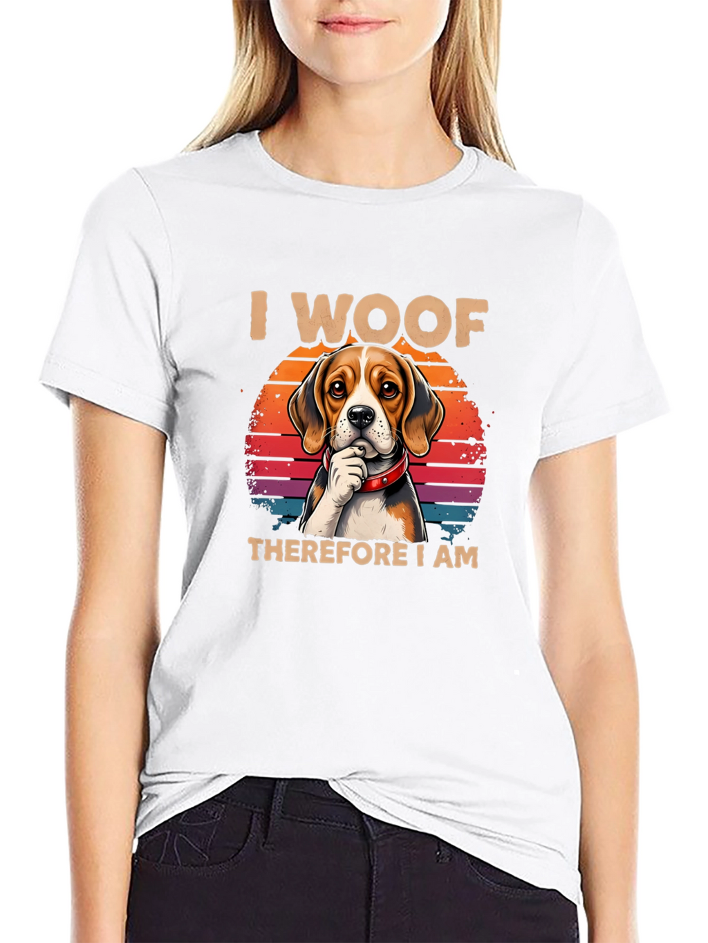I Woof Therefore I Am Dog T-Shirt