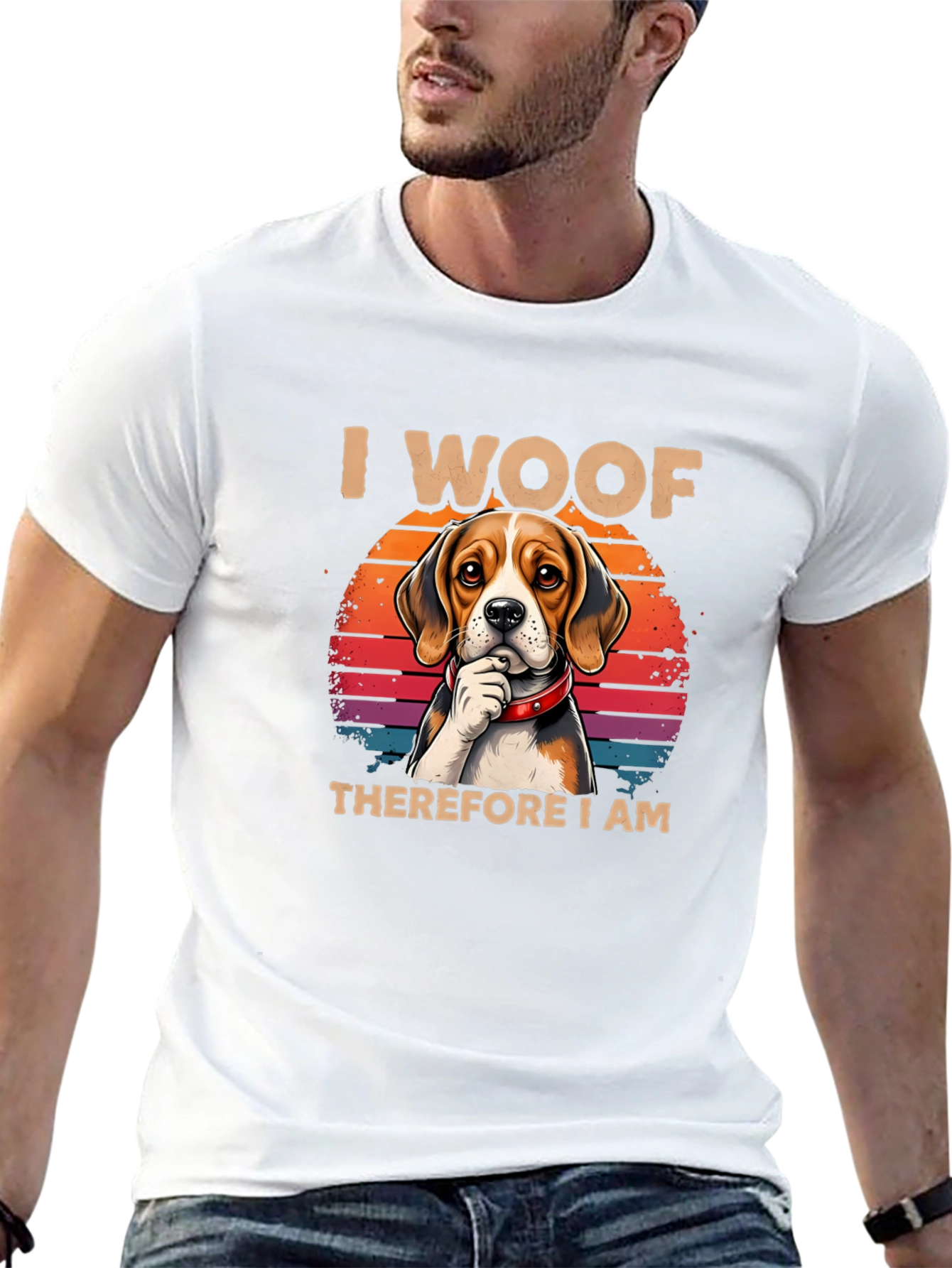 I Woof Therefore I Am Dog T-Shirt
