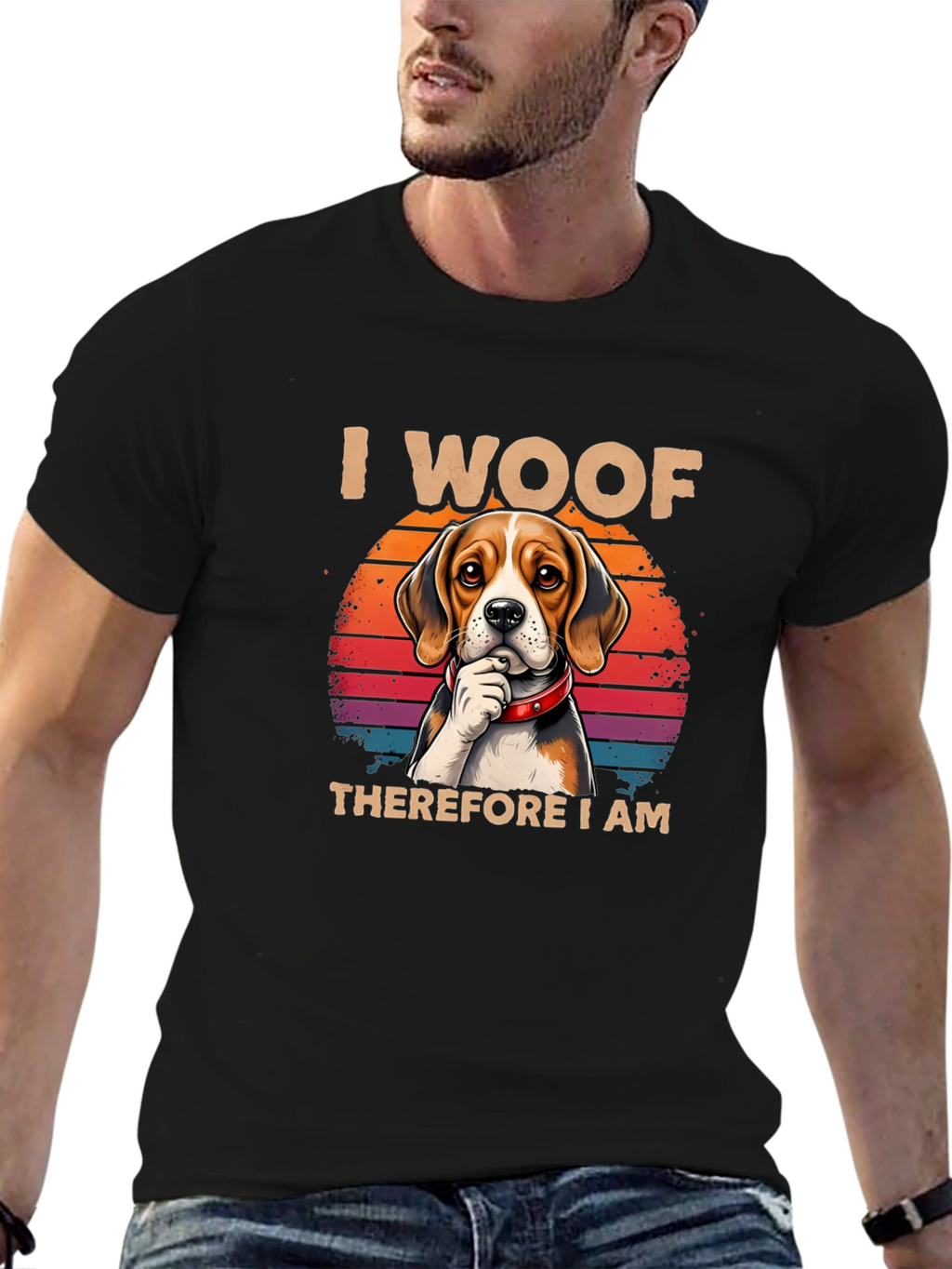 I Woof Therefore I Am Dog T-Shirt