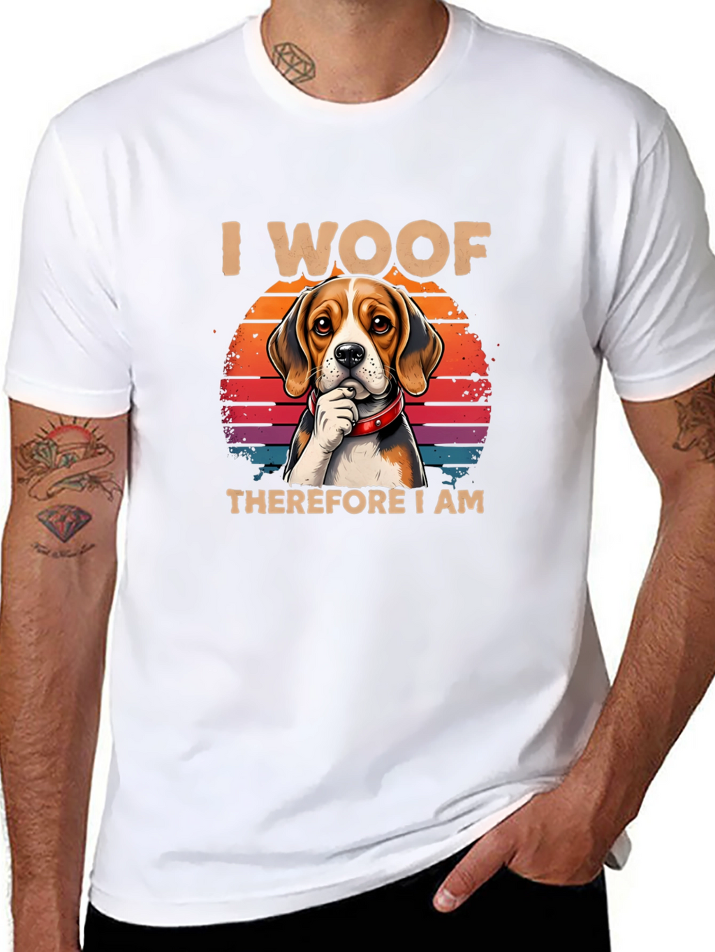 I Woof Therefore I Am Dog T-Shirt