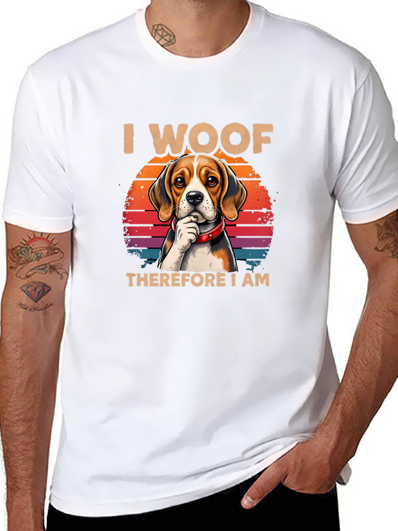 I Woof Therefore I Am Dog T-Shirt