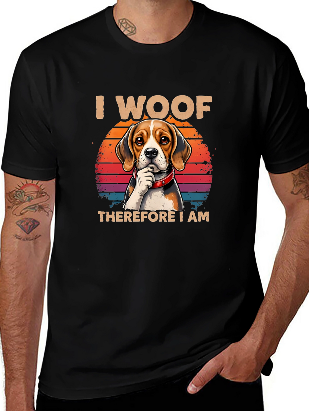 I Woof Therefore I Am Dog T-Shirt