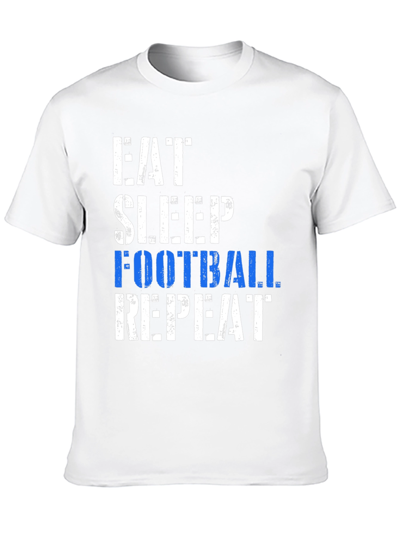 Eat Sleep Football Repeat Black T-Shirt