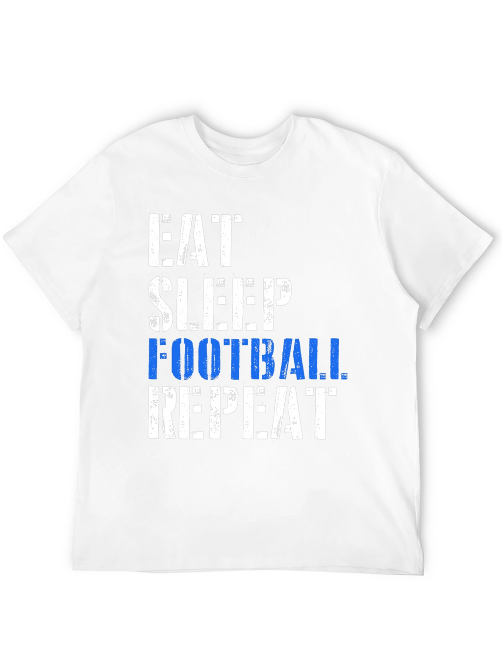 Eat Sleep Football Repeat Black T-Shirt