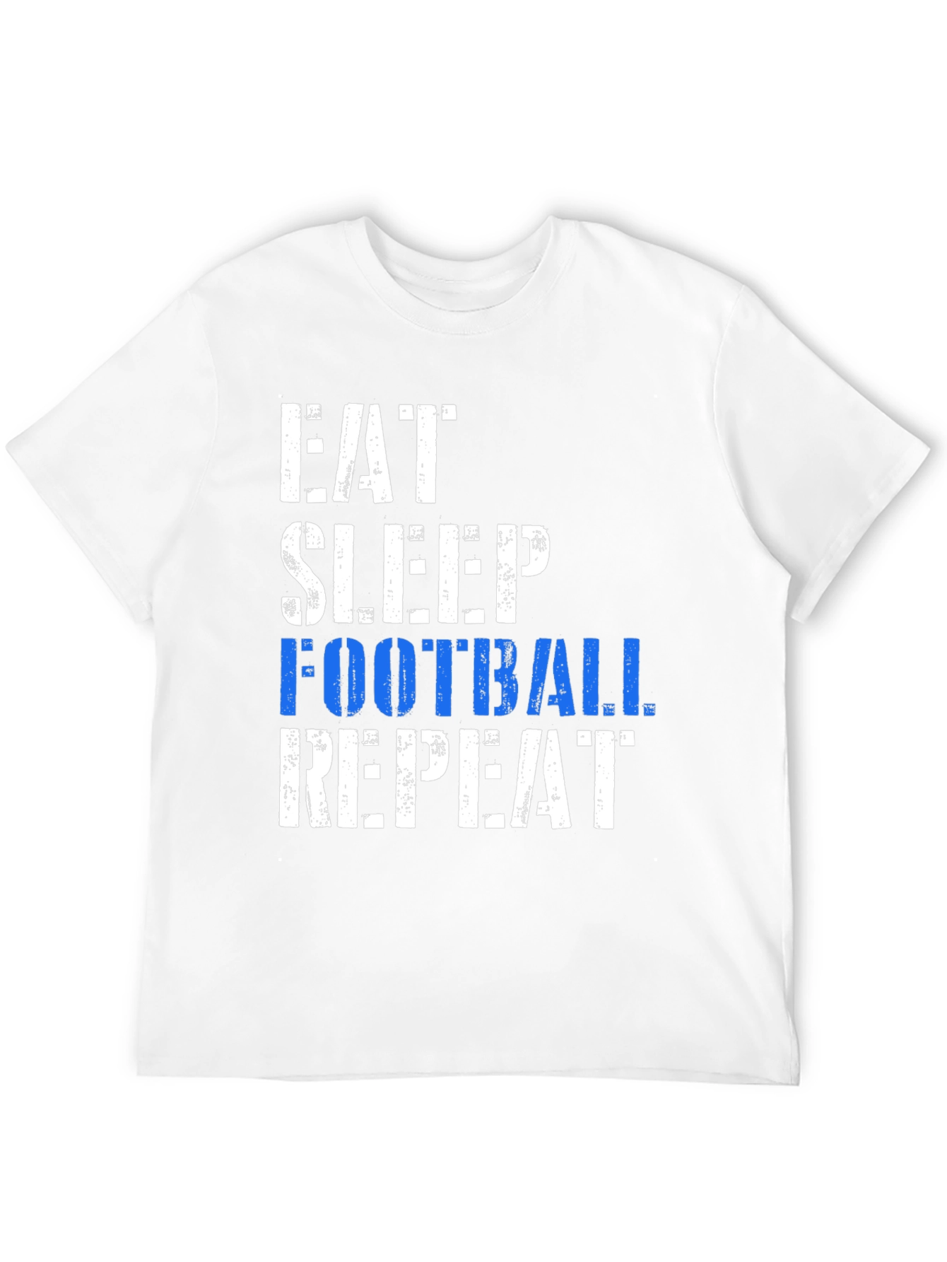 Eat Sleep Football Repeat Black T-Shirt