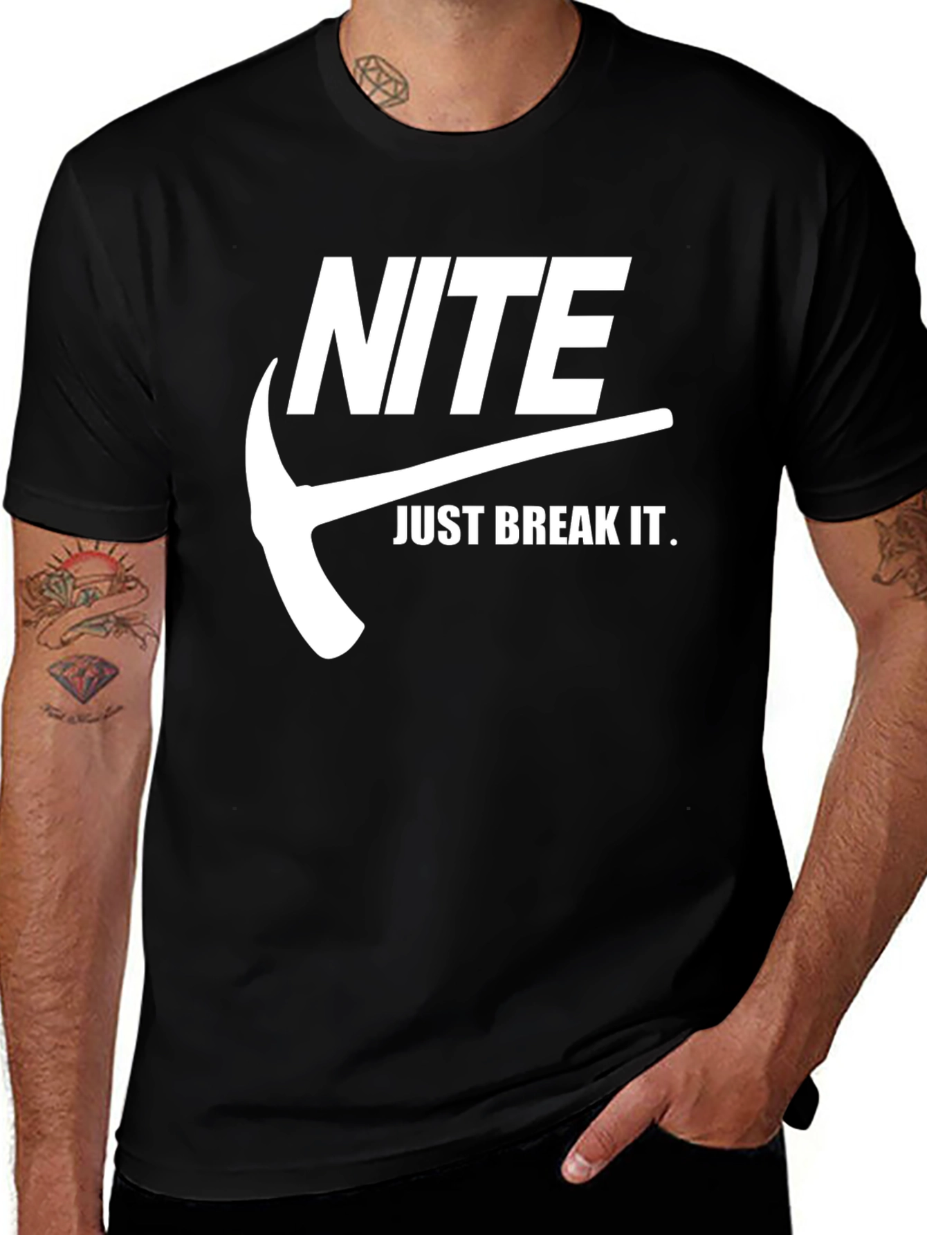 Nite Just Break It T-Shirt - Black
