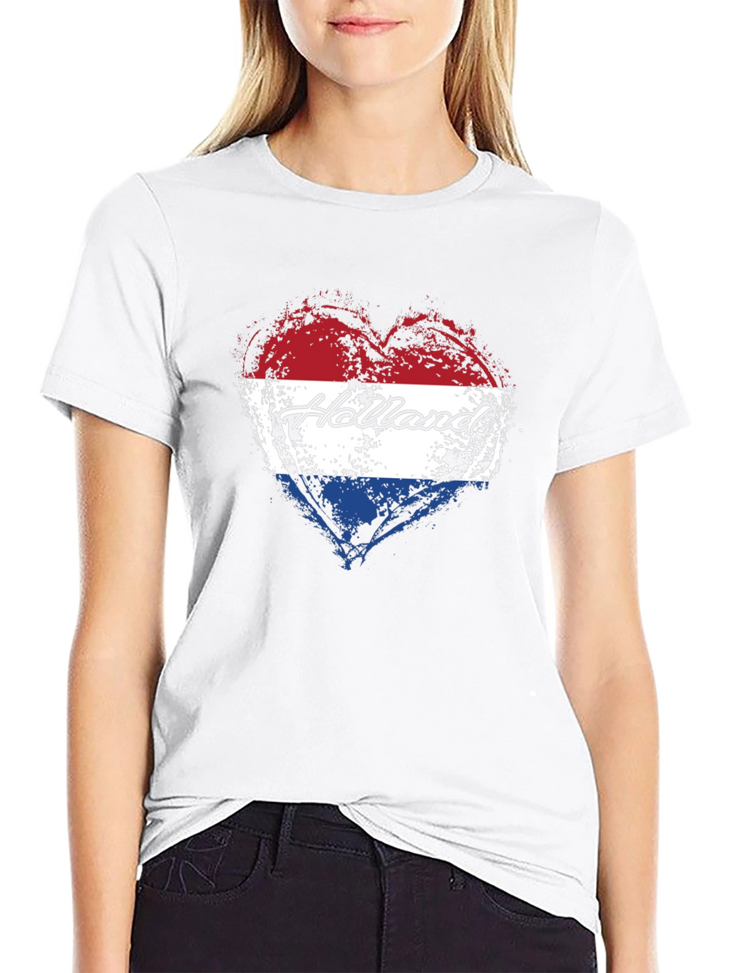 Holland Heart Flag T-Shirt Netherlands Pride