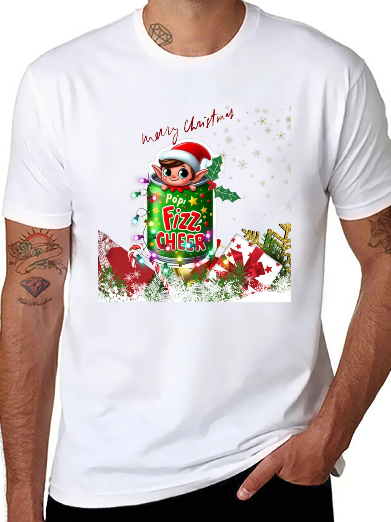 Festive Christmas Elf T-Shirt