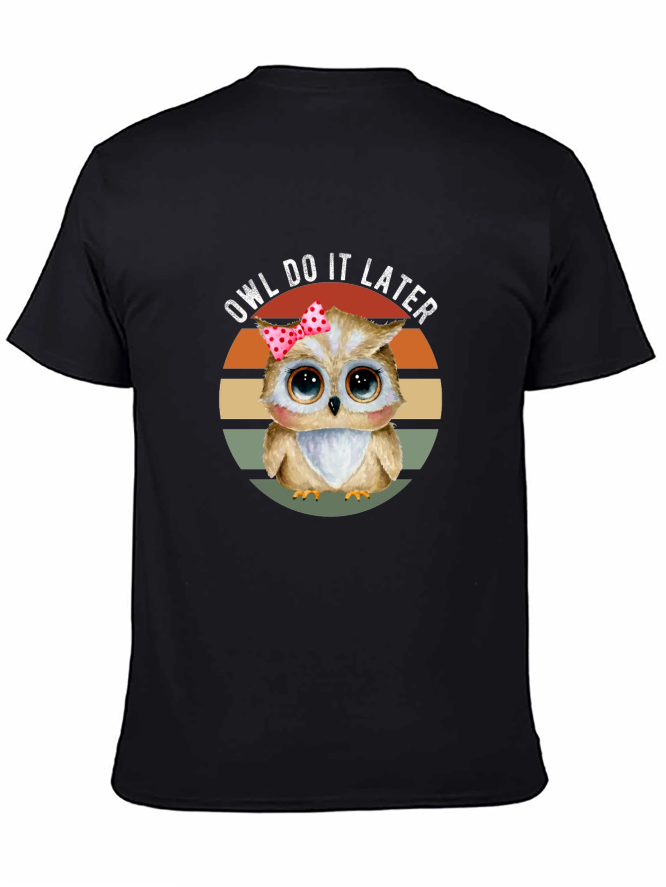 Owl Do It Later Graphic Tee - Cute Animal T-Shirt