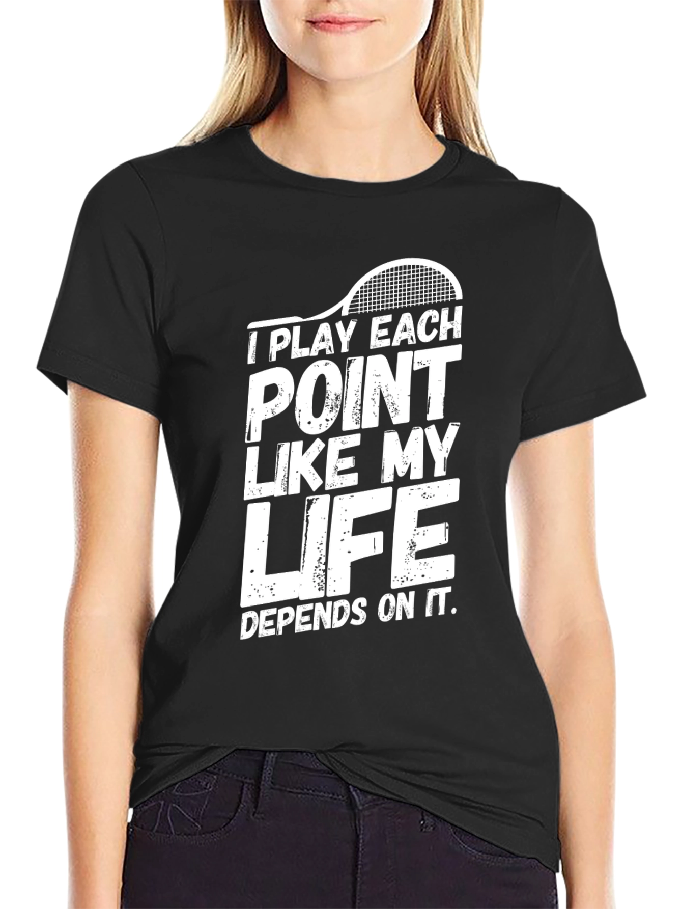 Tennis Life T-Shirt: Play Each Point Like Your Life Depends On It