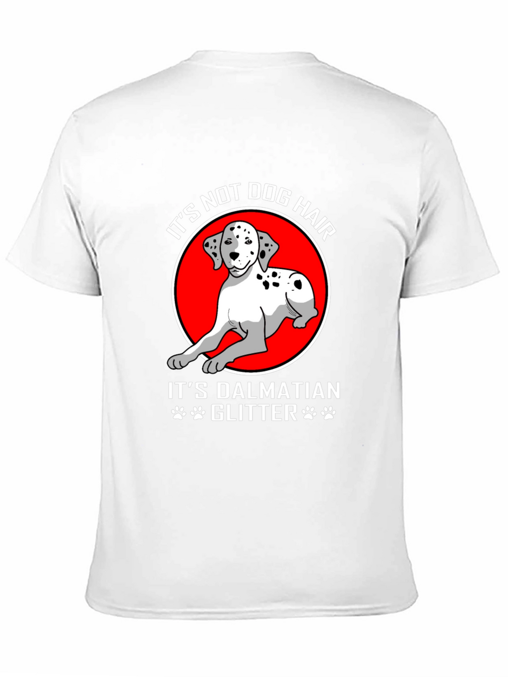 Dalmatian Dog Glitter Graphic T-Shirt