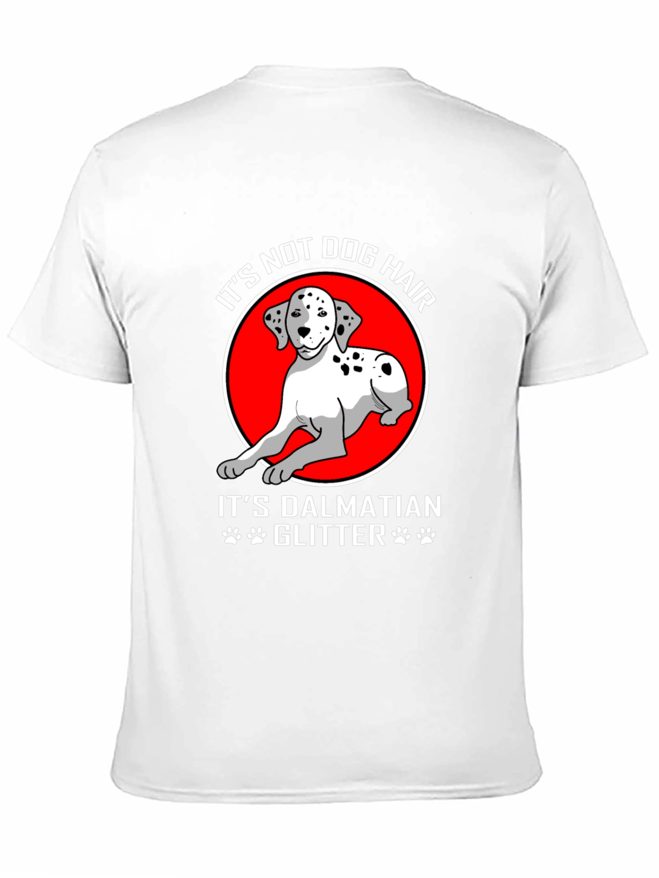 Dalmatian Dog Glitter Graphic T-Shirt
