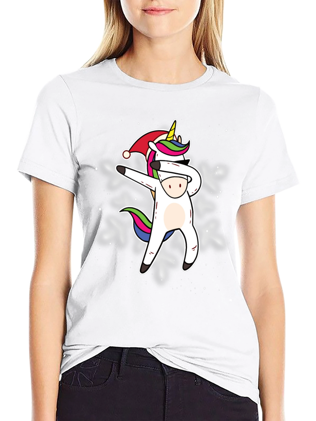 Dabbing Unicorn Christmas T-Shirt