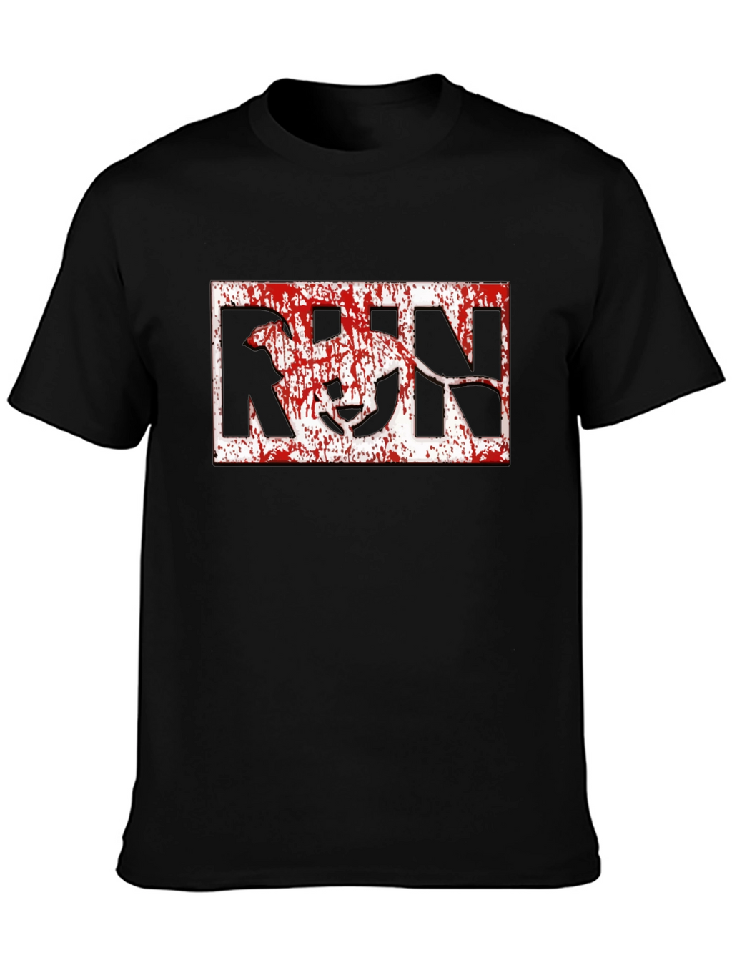 Run Dog Graphic T-Shirt - Black Cotton Tee