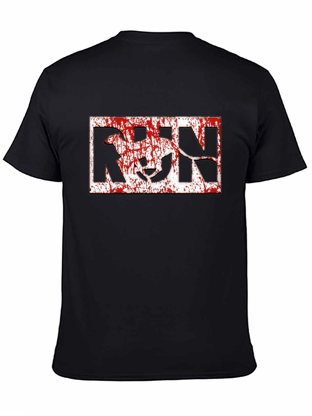 Run Dog Graphic T-Shirt - Black Cotton Tee