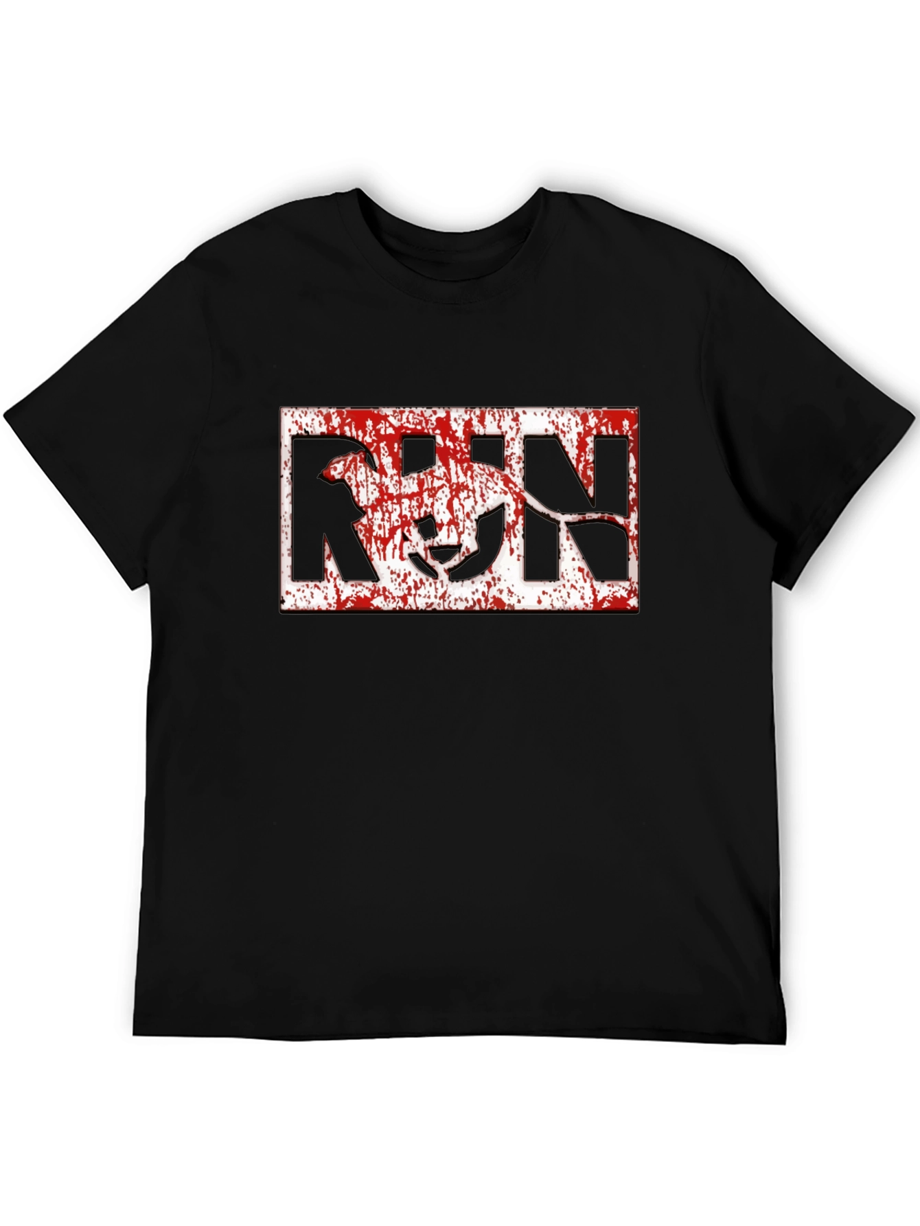 Run Dog Graphic T-Shirt - Black Cotton Tee