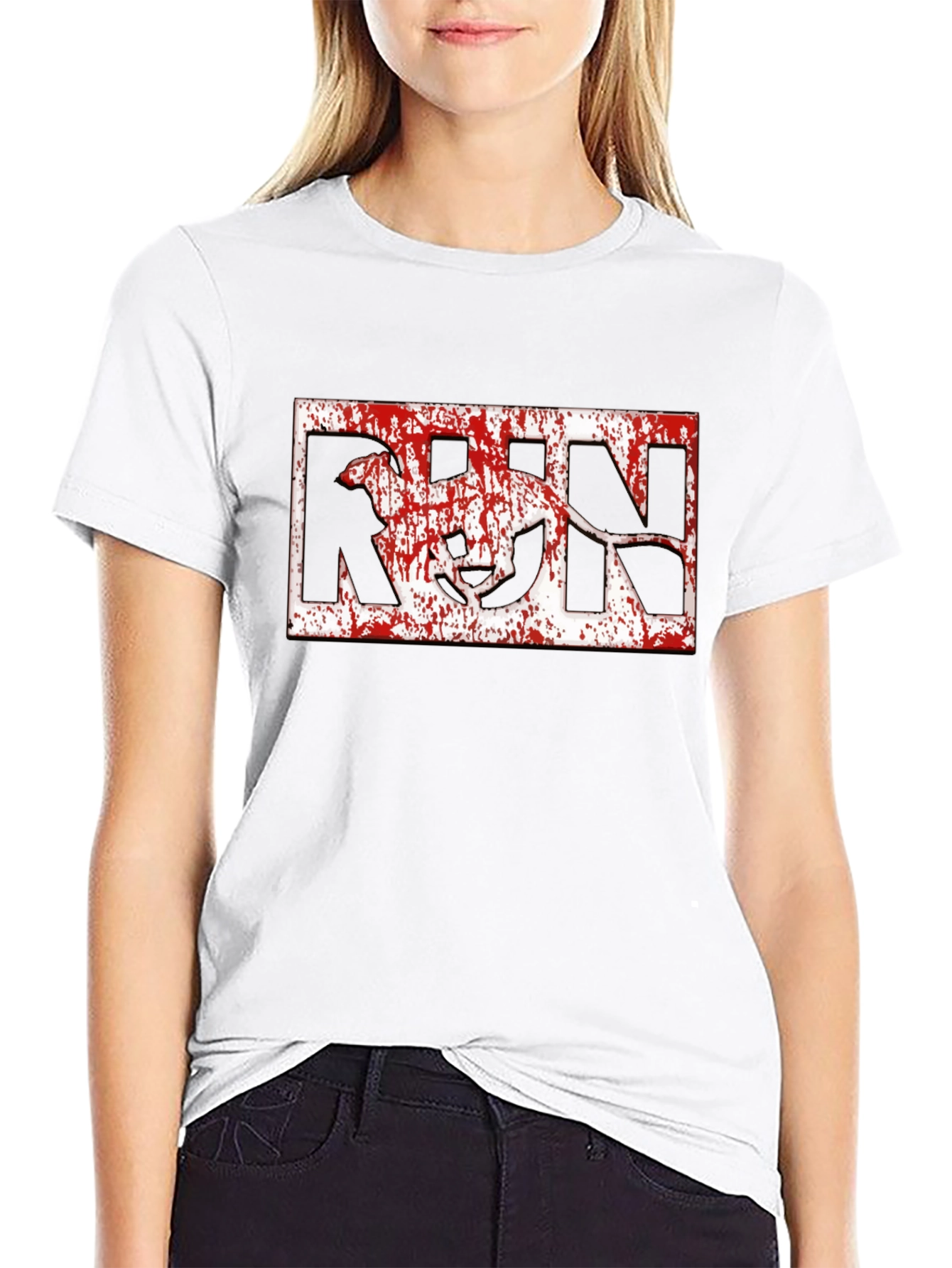Run Dog Graphic T-Shirt - Black Cotton Tee