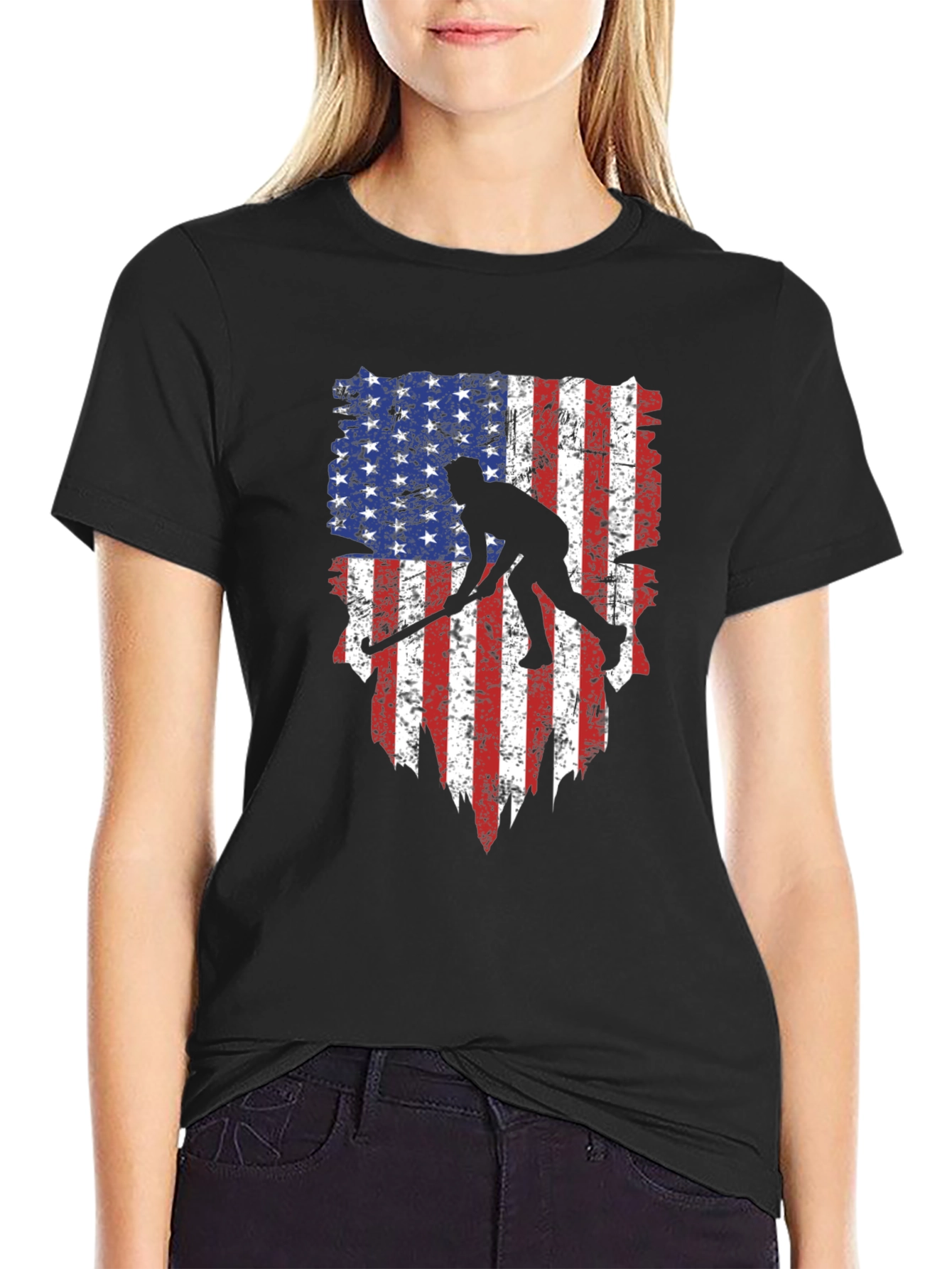 USA Hockey Flag Graphic Tee
