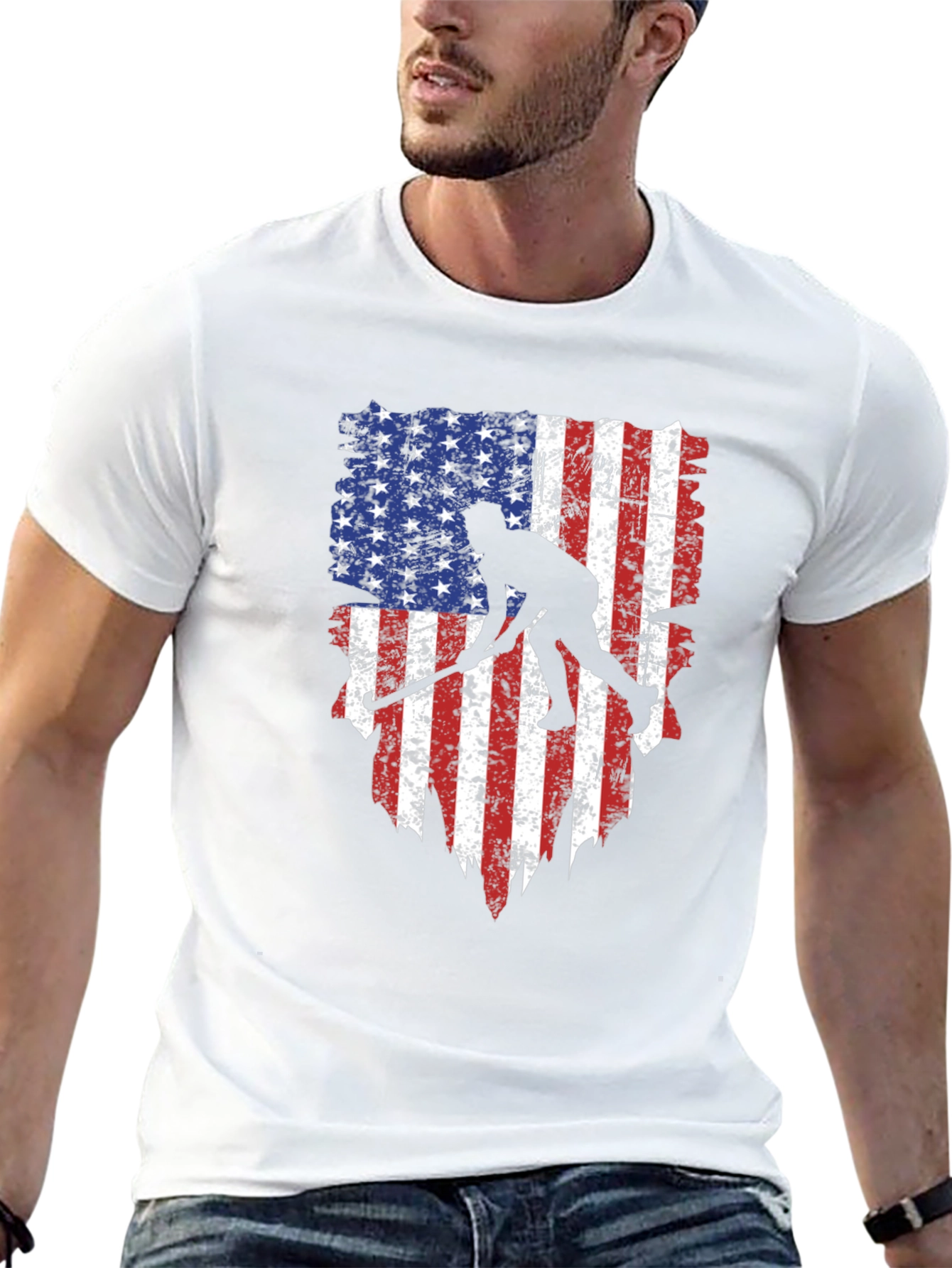 USA Hockey Flag Graphic Tee