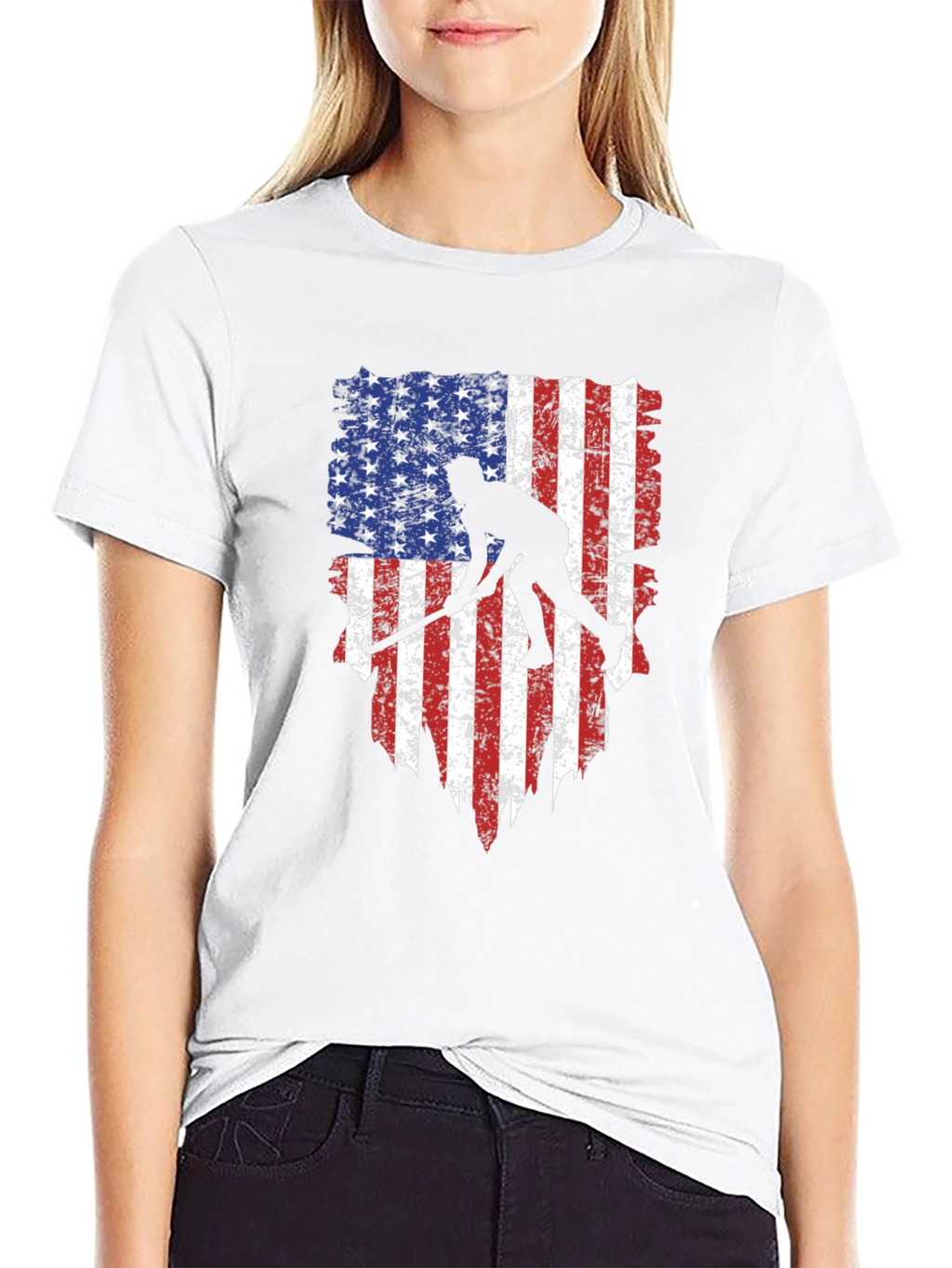 USA Hockey Flag Graphic Tee