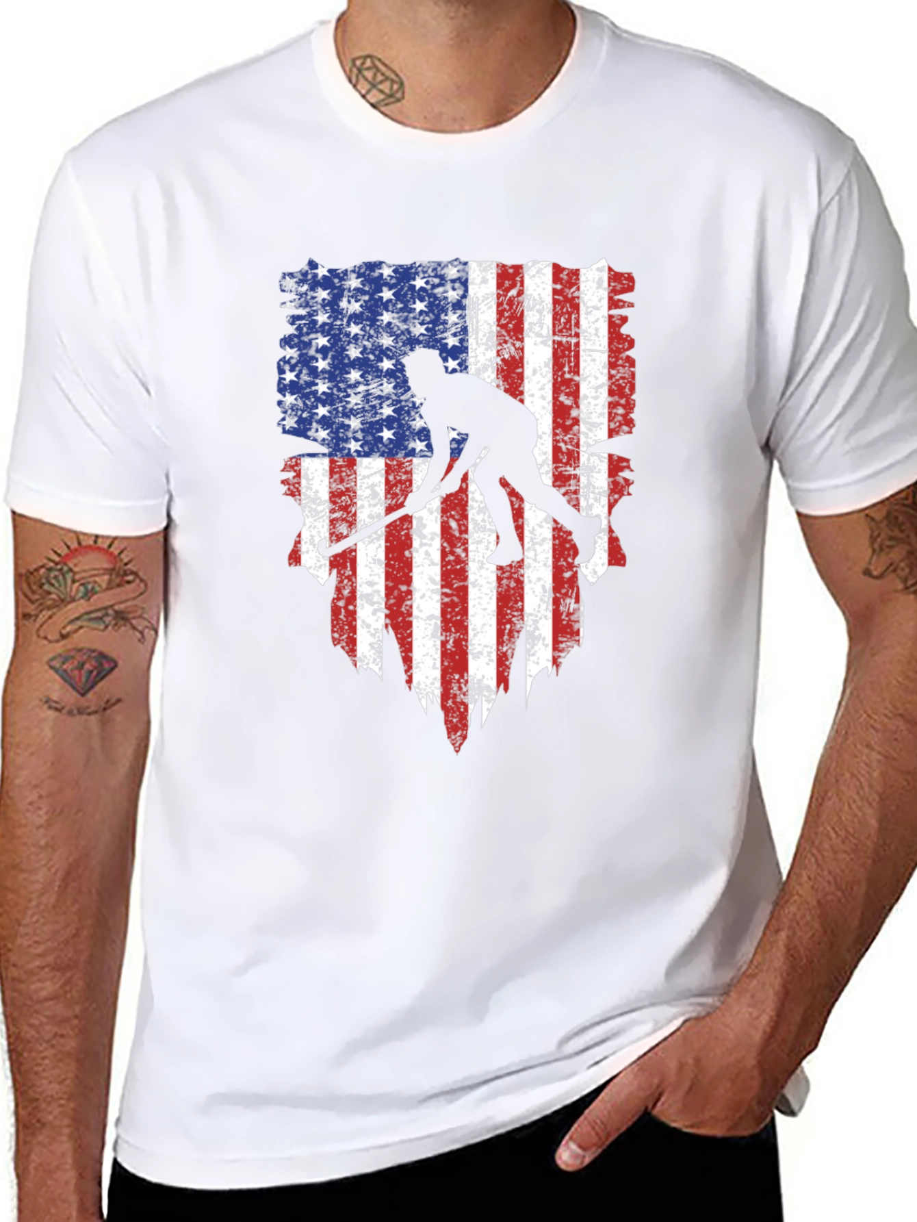 USA Hockey Flag Graphic Tee