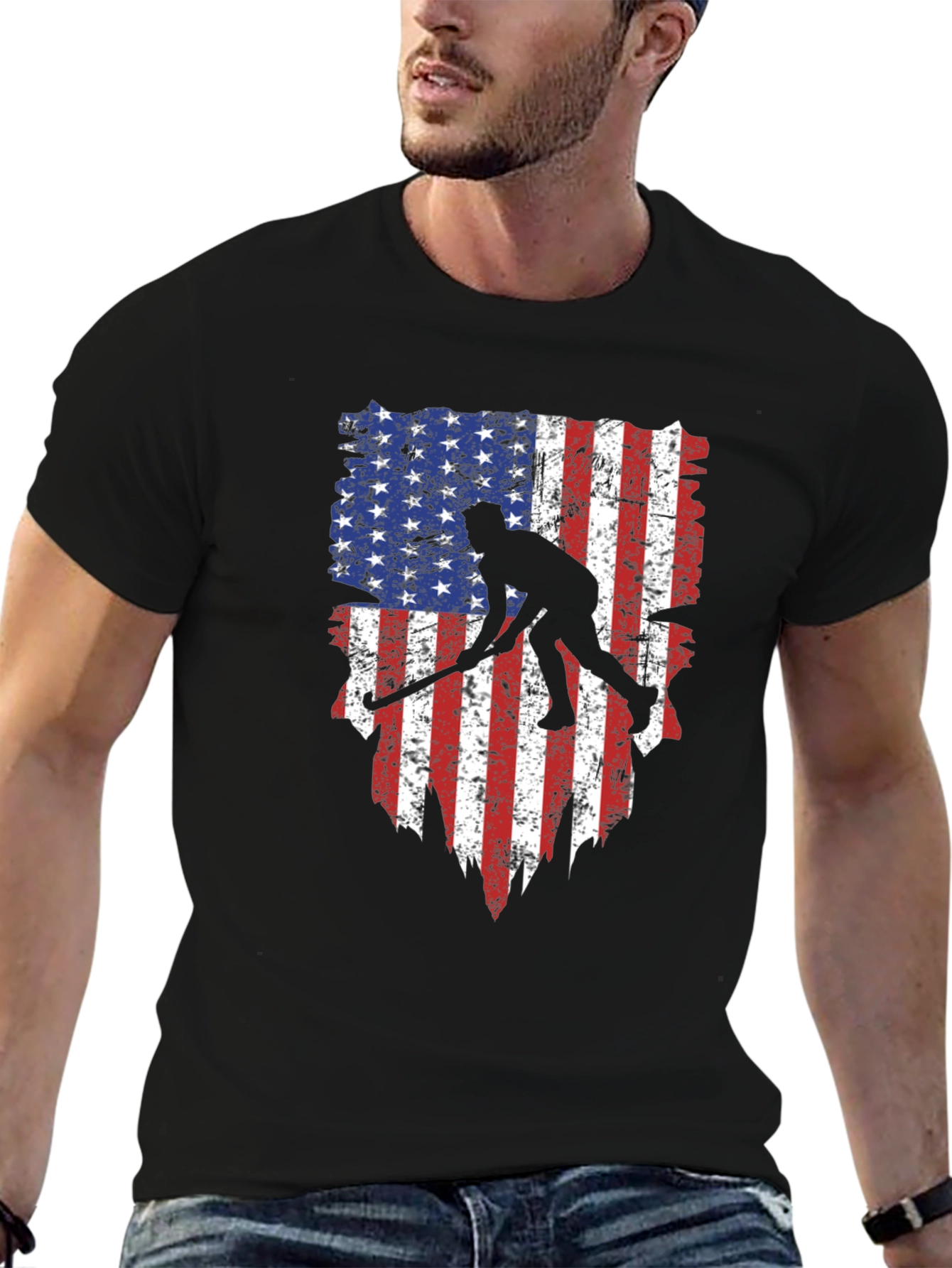 USA Hockey Flag Graphic Tee