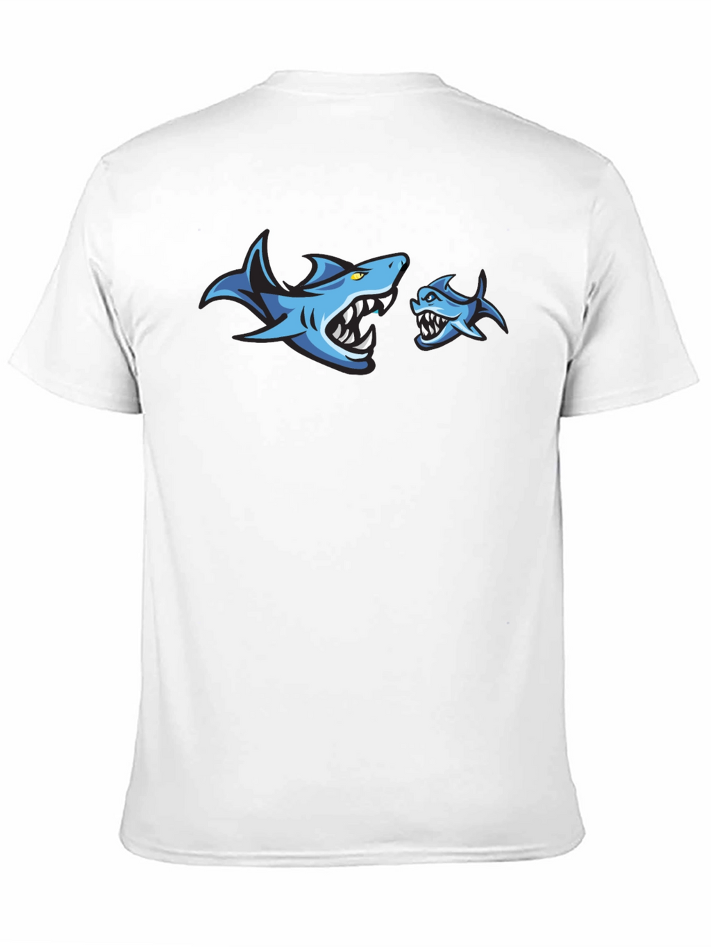 Shark Graphic Print Crew Neck T-Shirt