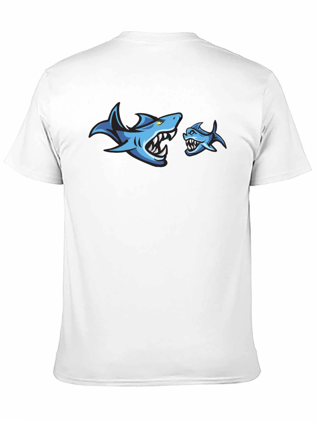 Shark Graphic Print Crew Neck T-Shirt