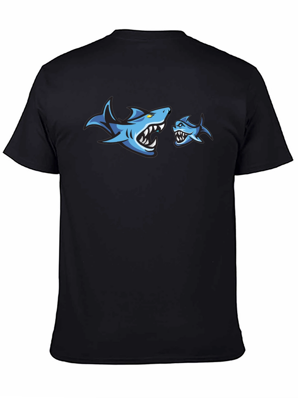 Shark Graphic Print Crew Neck T-Shirt
