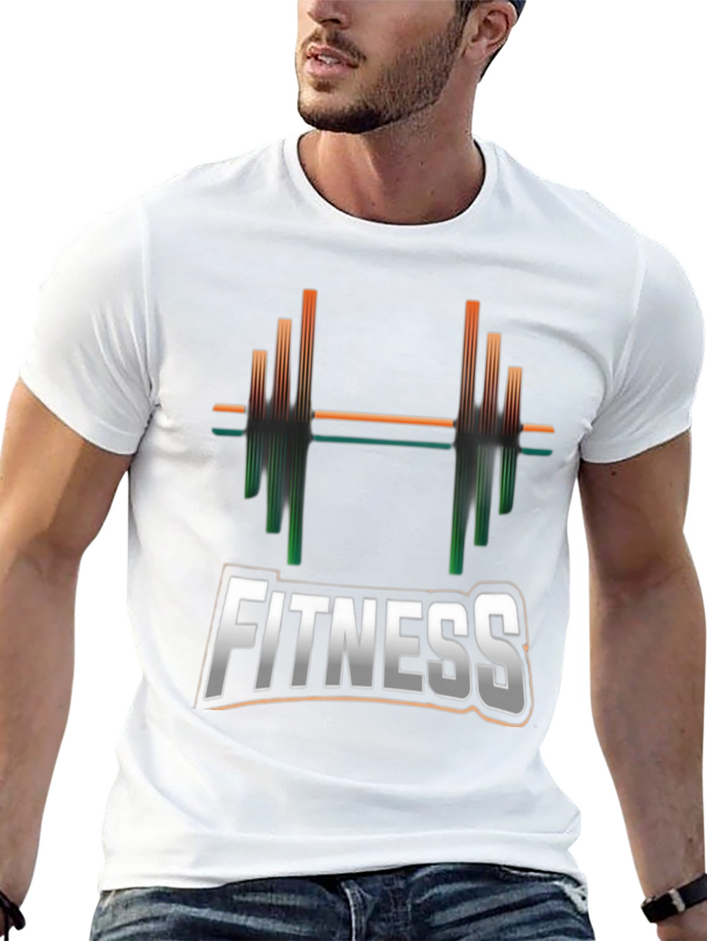 Fitness Graphic Black T-Shirt