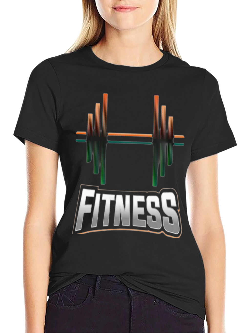 Fitness Graphic Black T-Shirt