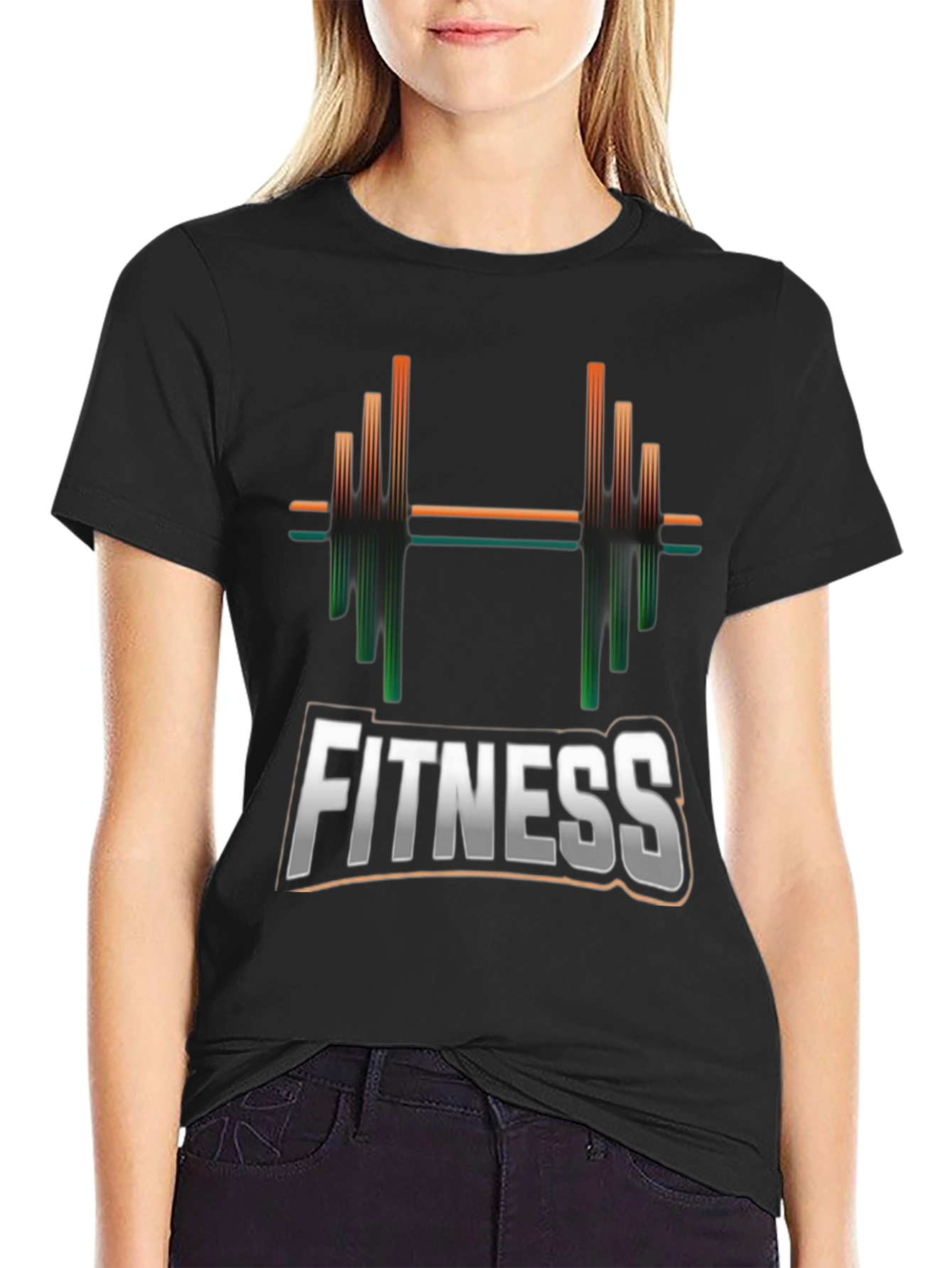 Fitness Graphic Black T-Shirt