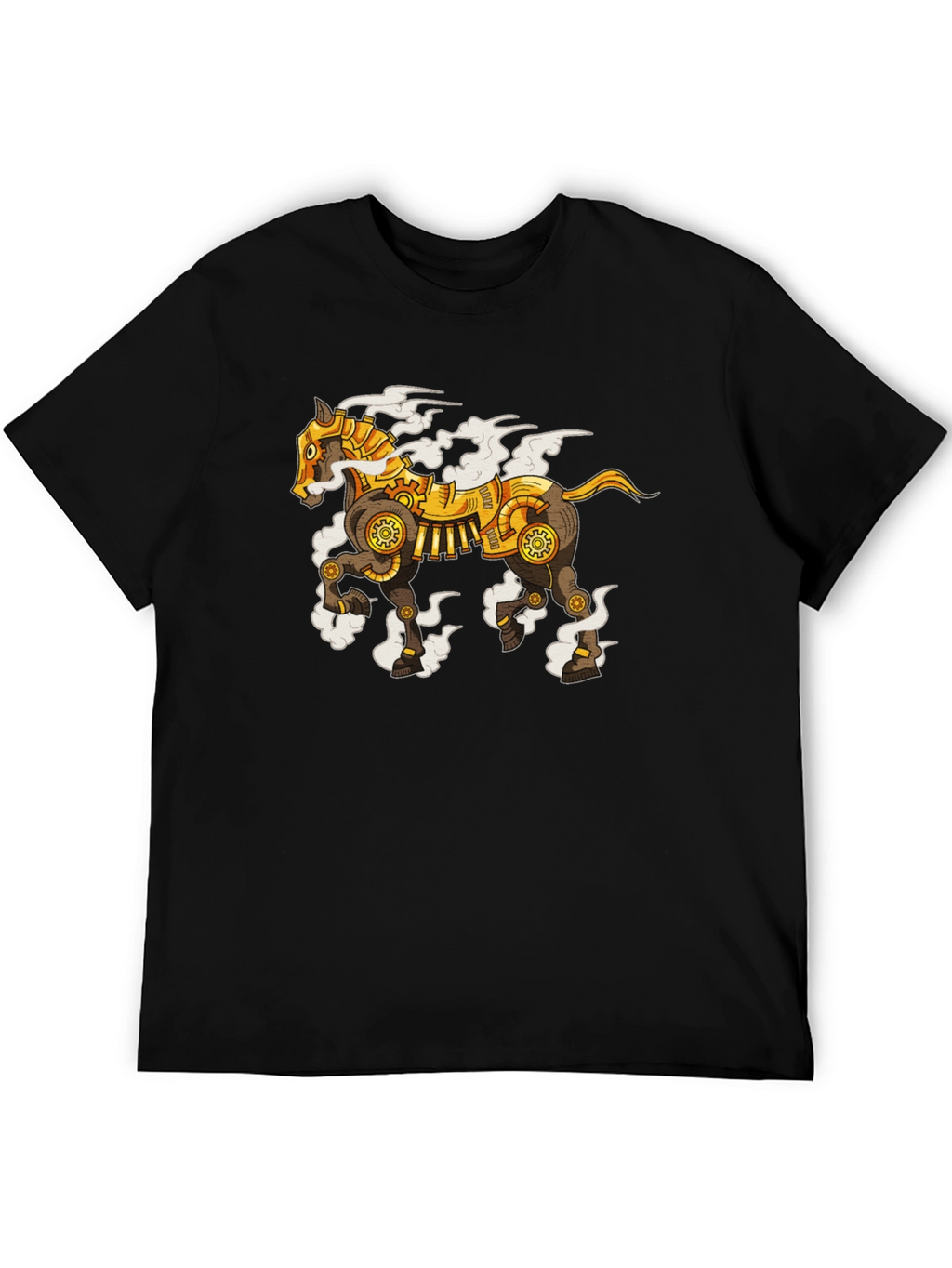 Steampunk Horse Graphic T-Shirt - Unique Design
