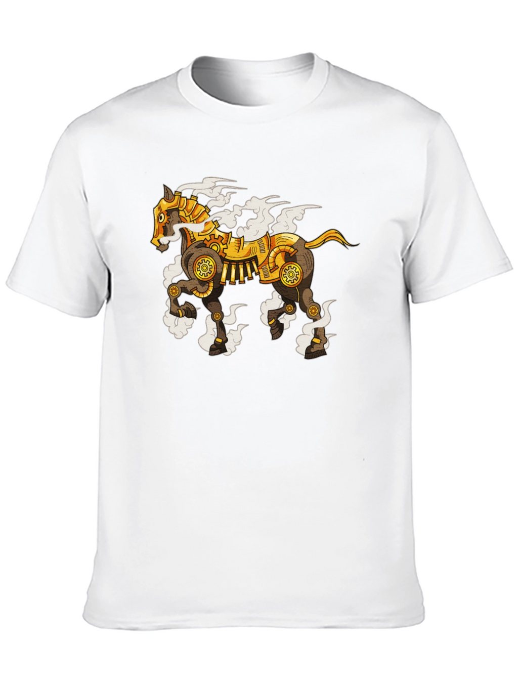 Steampunk Horse Graphic T-Shirt - Unique Design