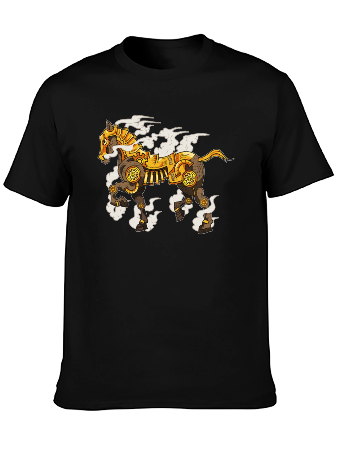 Steampunk Horse Graphic T-Shirt - Unique Design