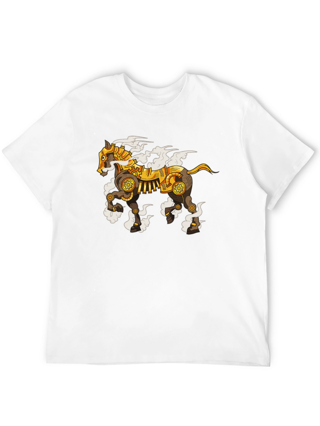 Steampunk Horse Graphic T-Shirt - Unique Design