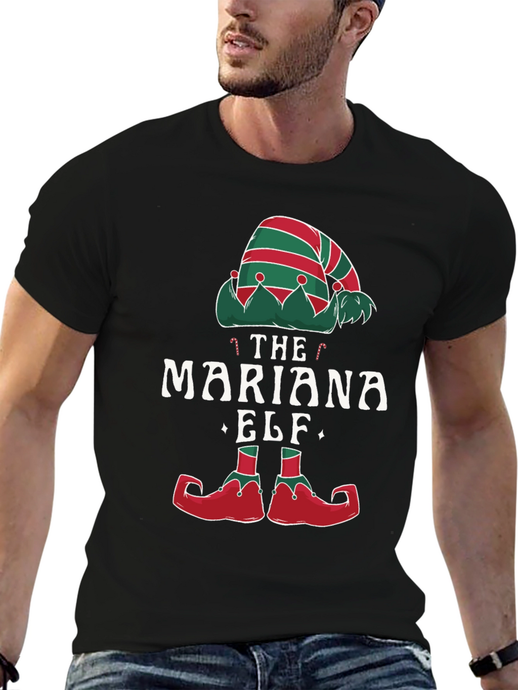 The Mariana Elf Christmas Graphic T-Shirt