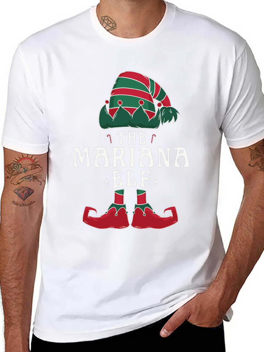 The Mariana Elf Christmas Graphic T-Shirt