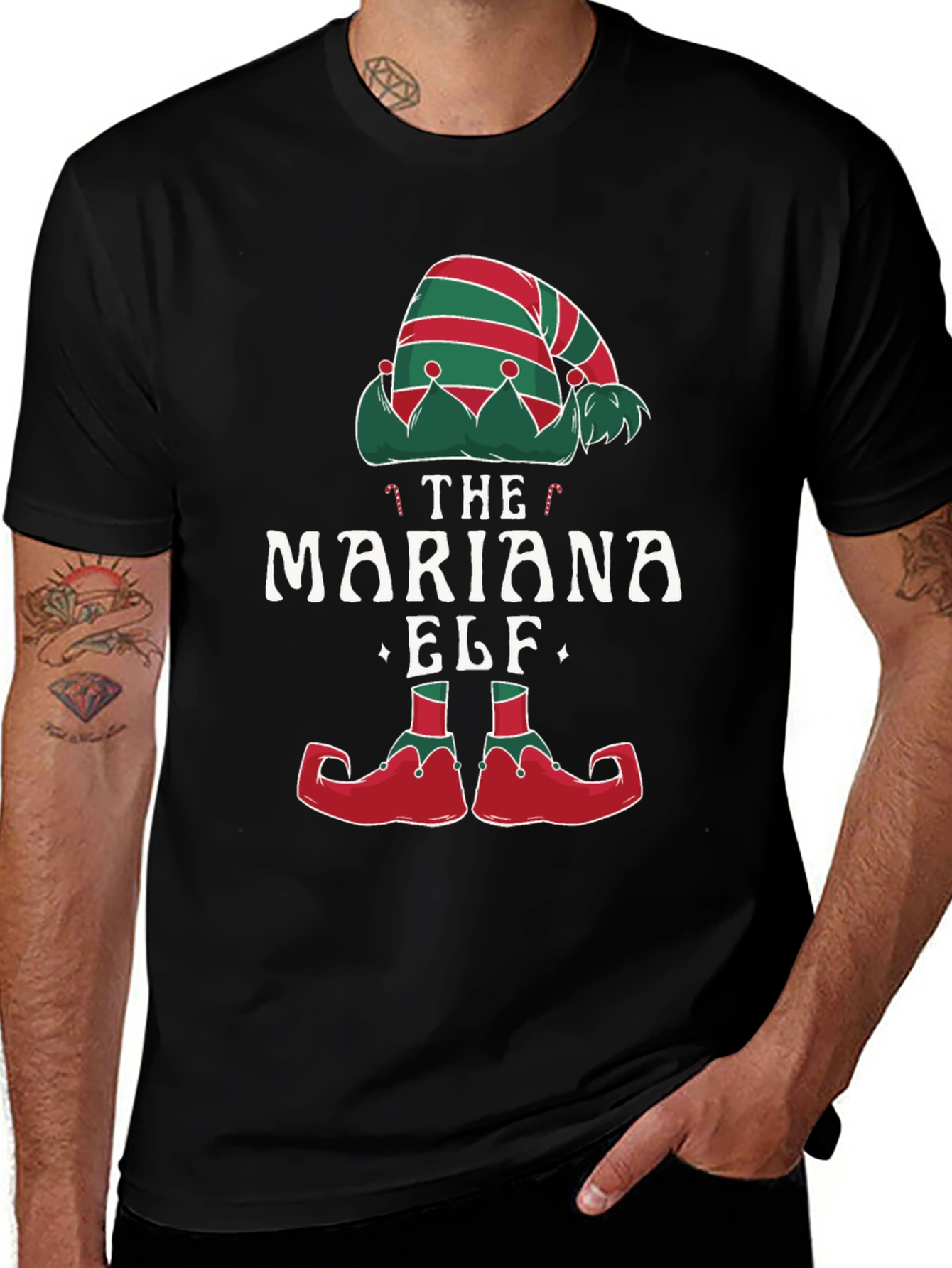The Mariana Elf Christmas Graphic T-Shirt