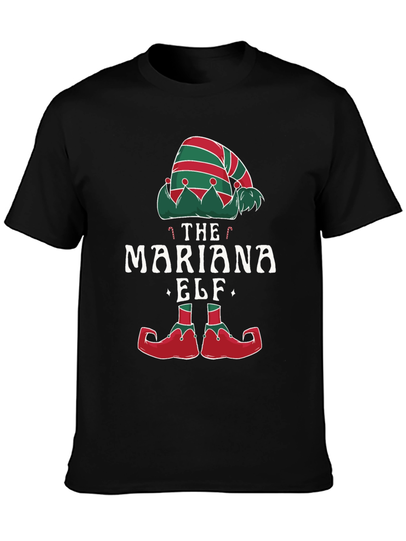 The Mariana Elf Christmas Graphic T-Shirt