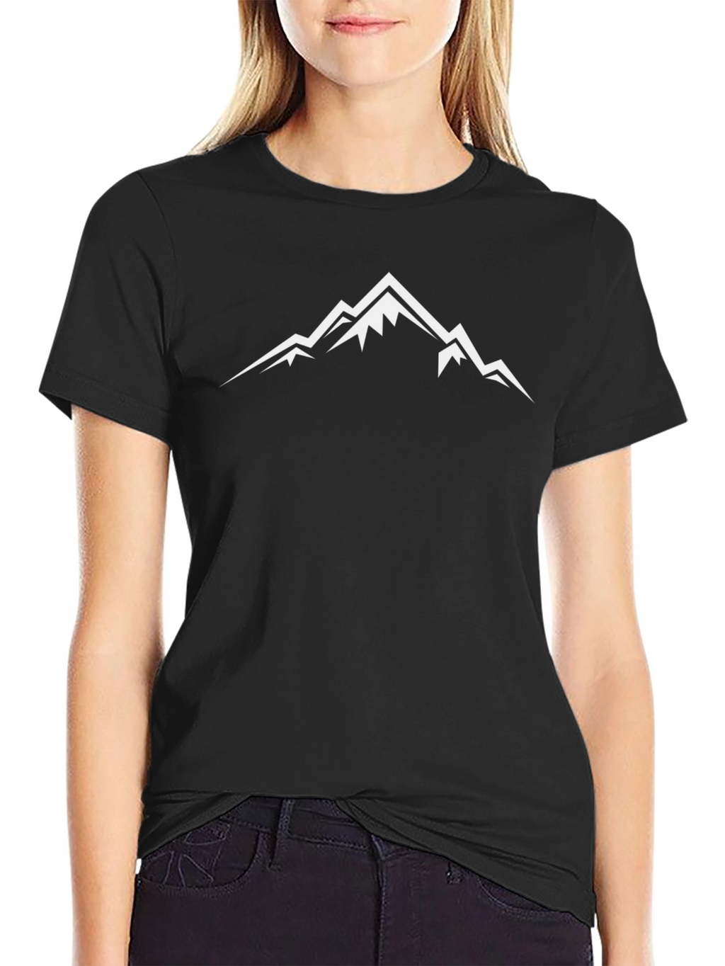 Mens Black Mountain Graphic Tee - Adventure Ready!