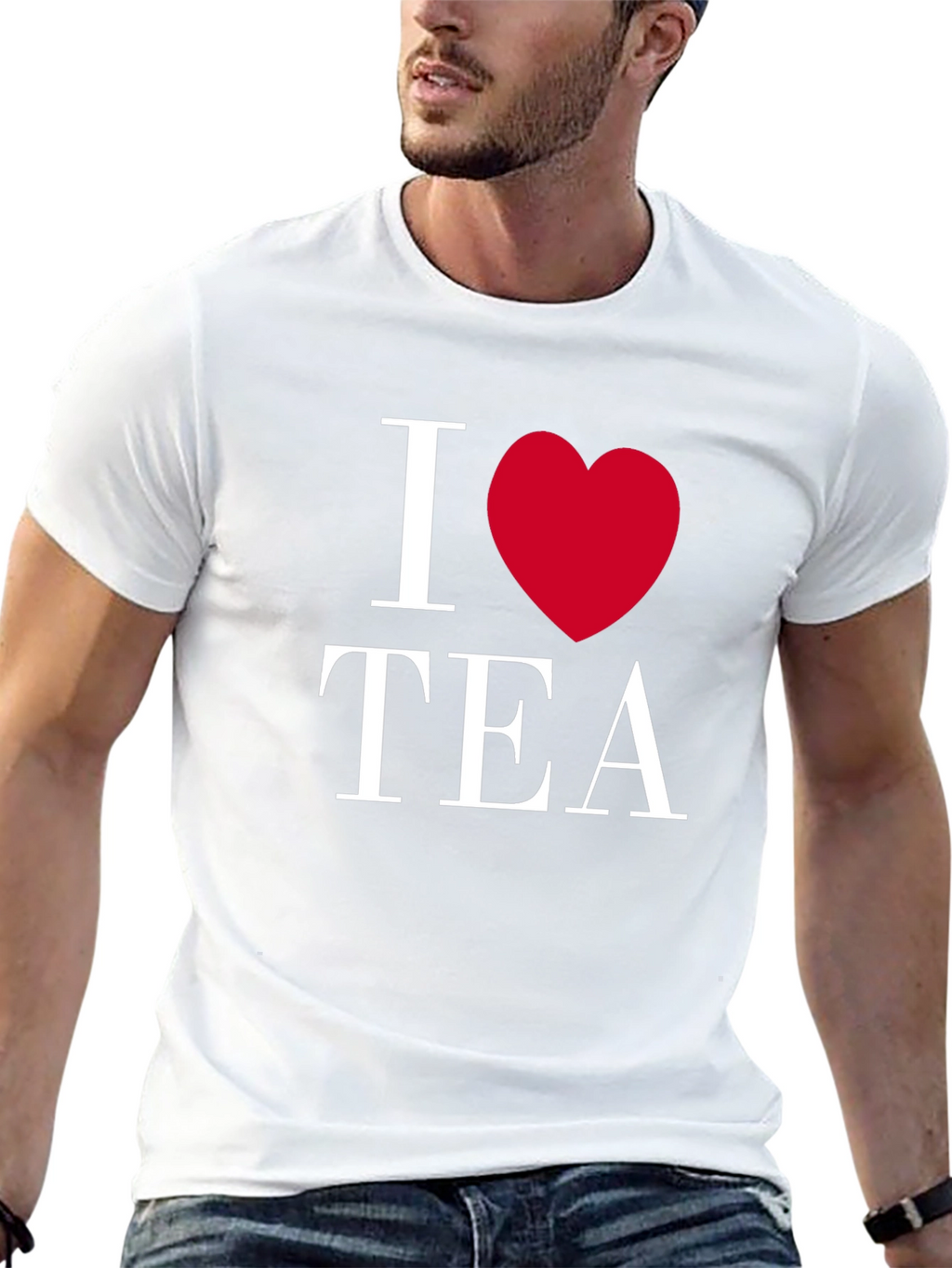 I Heart Tea Black Graphic Tee