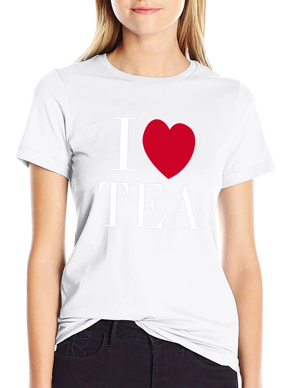 I Heart Tea Black Graphic Tee