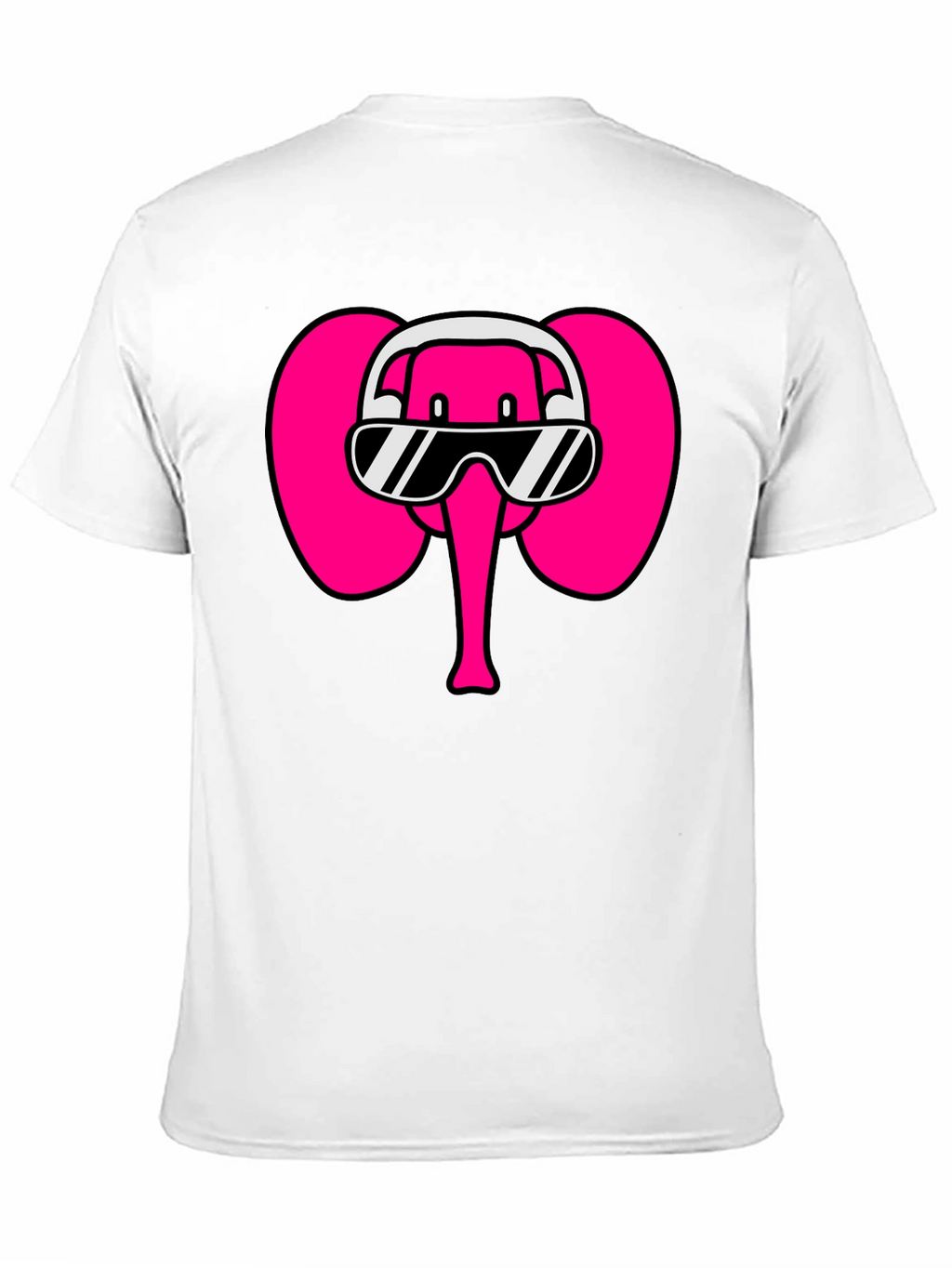 Cool Elephant T-Shirt: DJ Pink Elephant Tee
