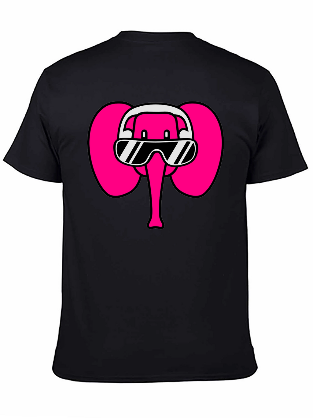 Cool Elephant T-Shirt: DJ Pink Elephant Tee
