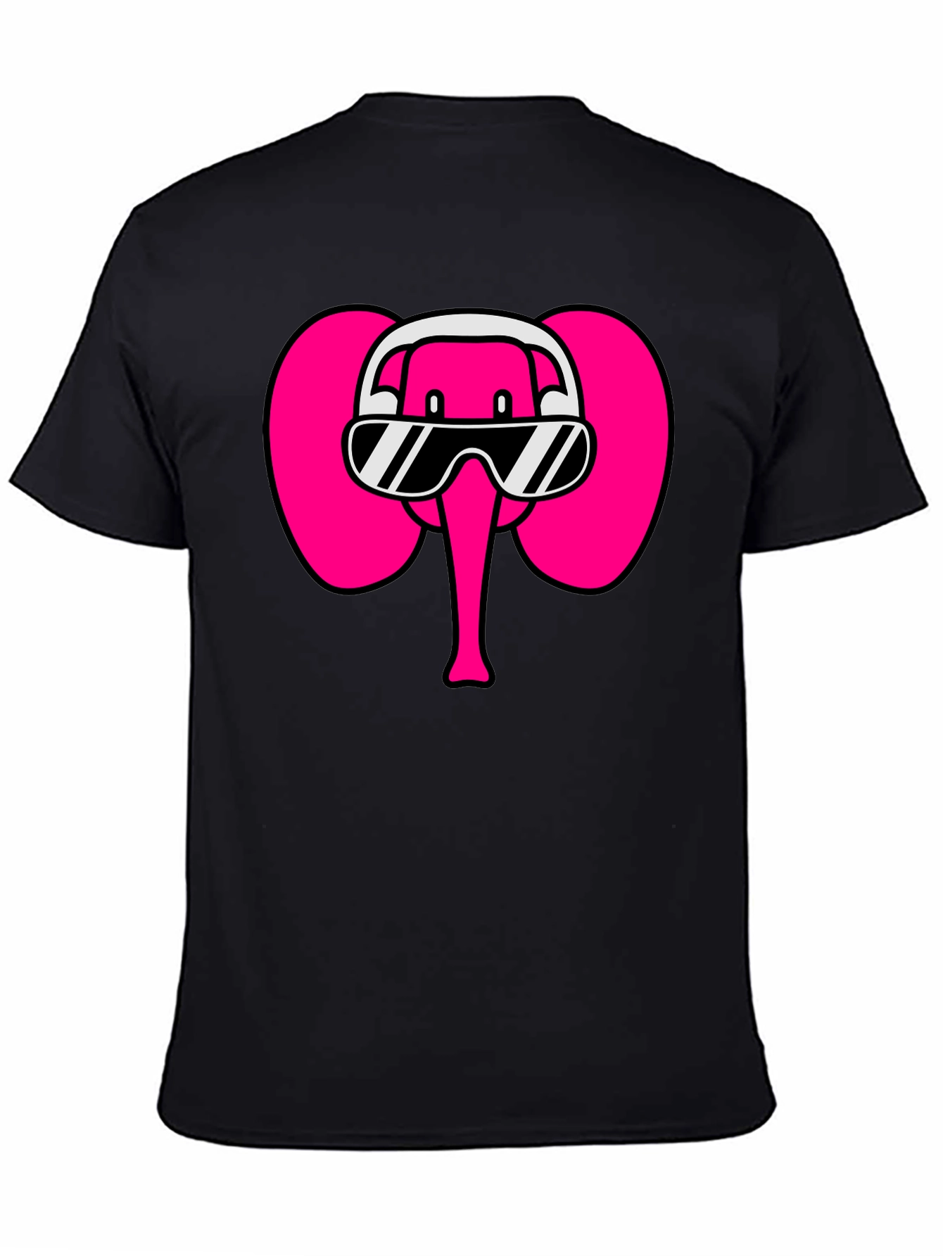 Cool Elephant T-Shirt: DJ Pink Elephant Tee