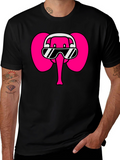 Cool Elephant T-Shirt: DJ Pink Elephant Tee
