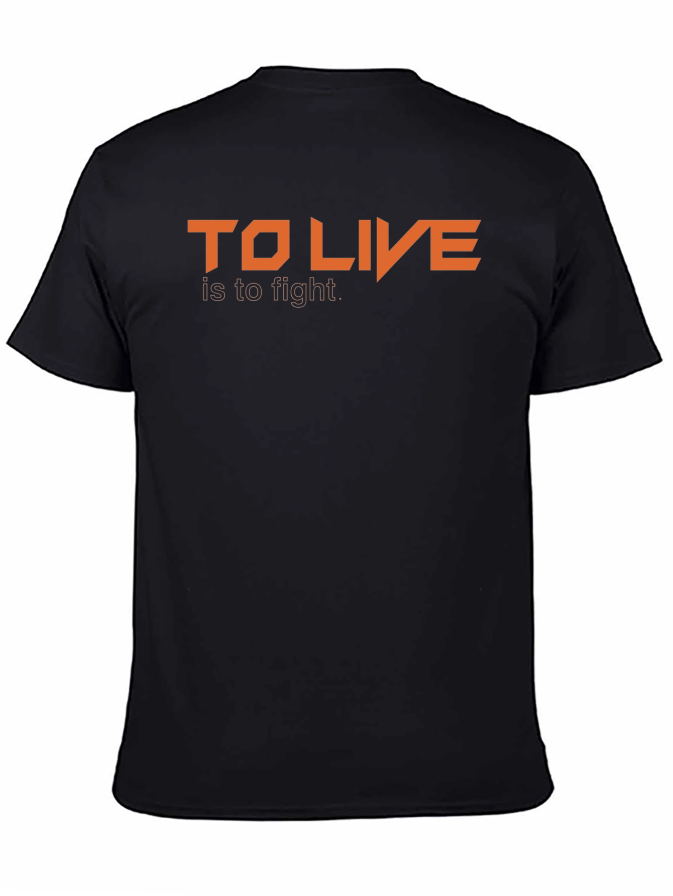 To Live is to Fight Graphic Tee - Black